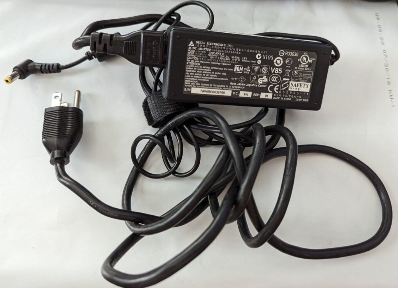 *Brand NEW*Delta Electronics 19V 3.42A 65W AC Adapter SADP-65KB A Charger Cord POWER Supply